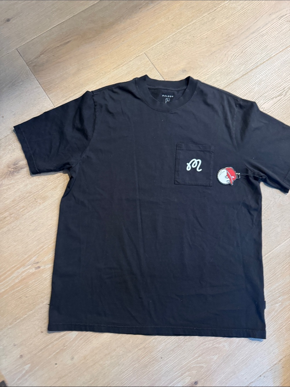 Malbon “Swing Through The Ball” Graphic Men's T-Shirt - Black